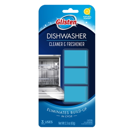 Glisten Glisten Dishwasher Cleaner & Freshener, 3 Tablets DT0312T